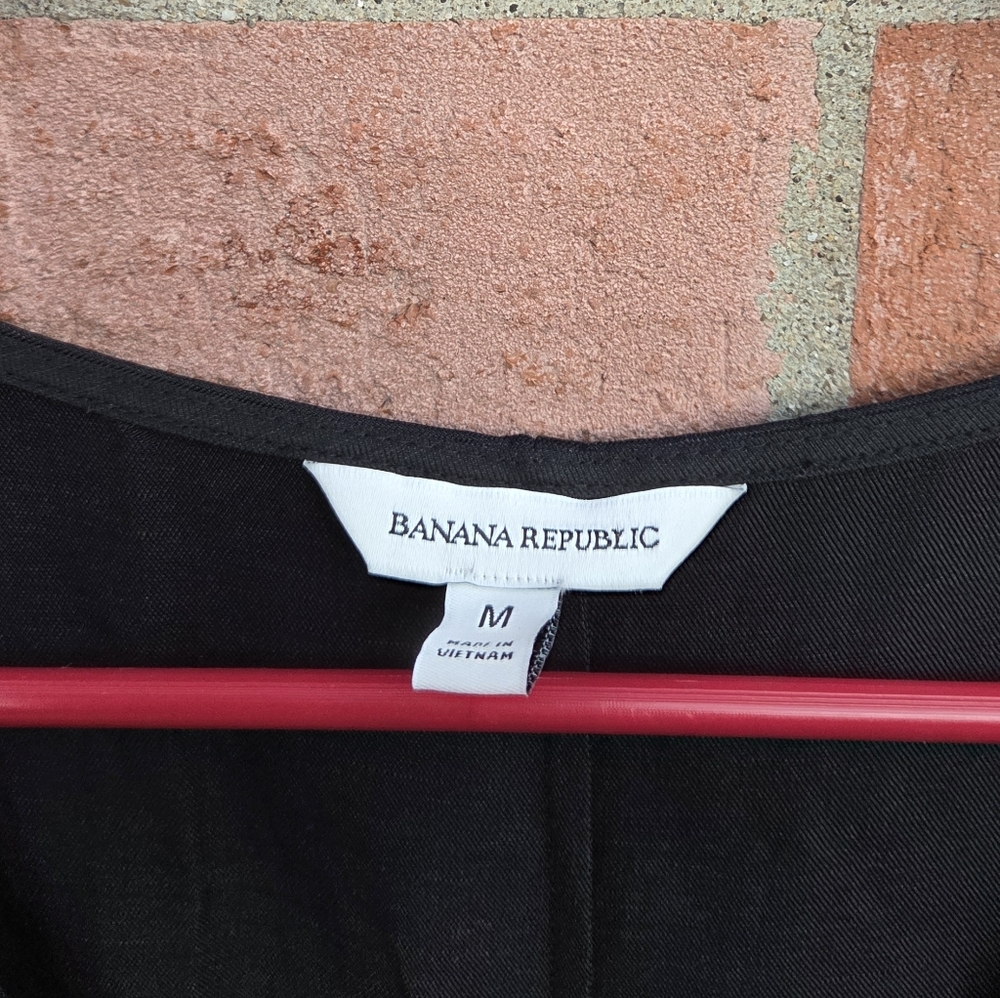 Banana Republic Black Wide-Leg Jumpsuit MED - Picture 3 of 5